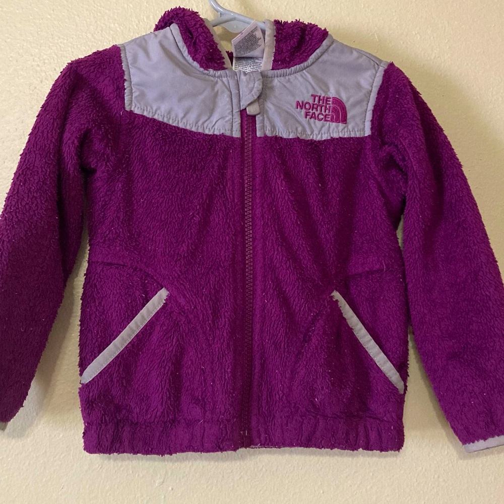 Toddler/baby girl north face fleece hooded jacket